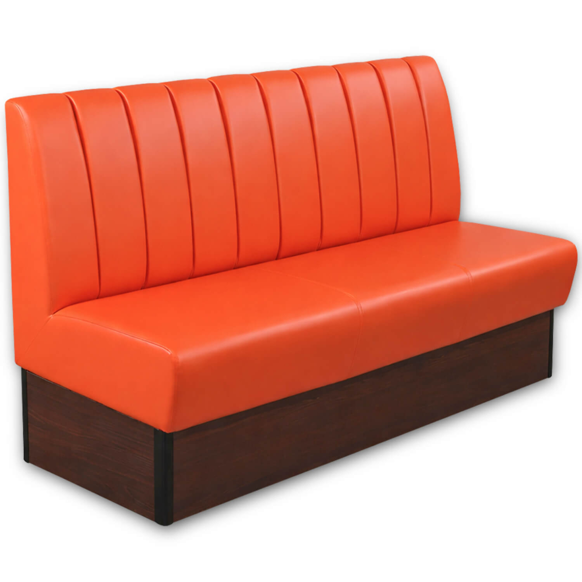 Horeca-Eetbank-Safran-150-cm-Kunstleer-Oranje