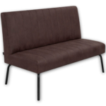 Horeca-Eetbank-Themis-Microvezel-Bruin-140-cm