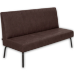Horeca-Eetbank-Themis-Microvezel-Bruin-160-cm
