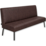 Horeca-Eetbank-Themis-Microvezel-Bruin-200-cm