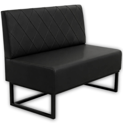 Horeca-Eetbank-Troje-Kunstleer-Zwart-120-cm