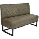 Horeca-Eetbank-Troje-Vintage-Microvezel-Olijf-150-cm