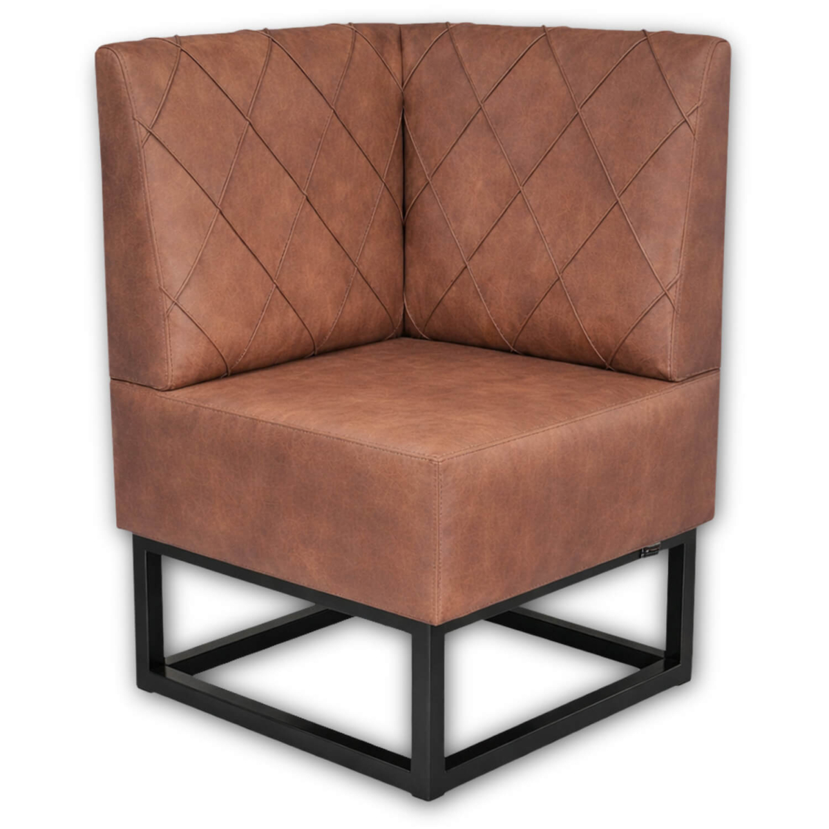 Horeca-Hoek-Eetbank-TROJE-Cognac-Vintage-Microvezel Horeca-Hoek-Eetbank-TROJE-Cognac-Vintage-Microvezel
