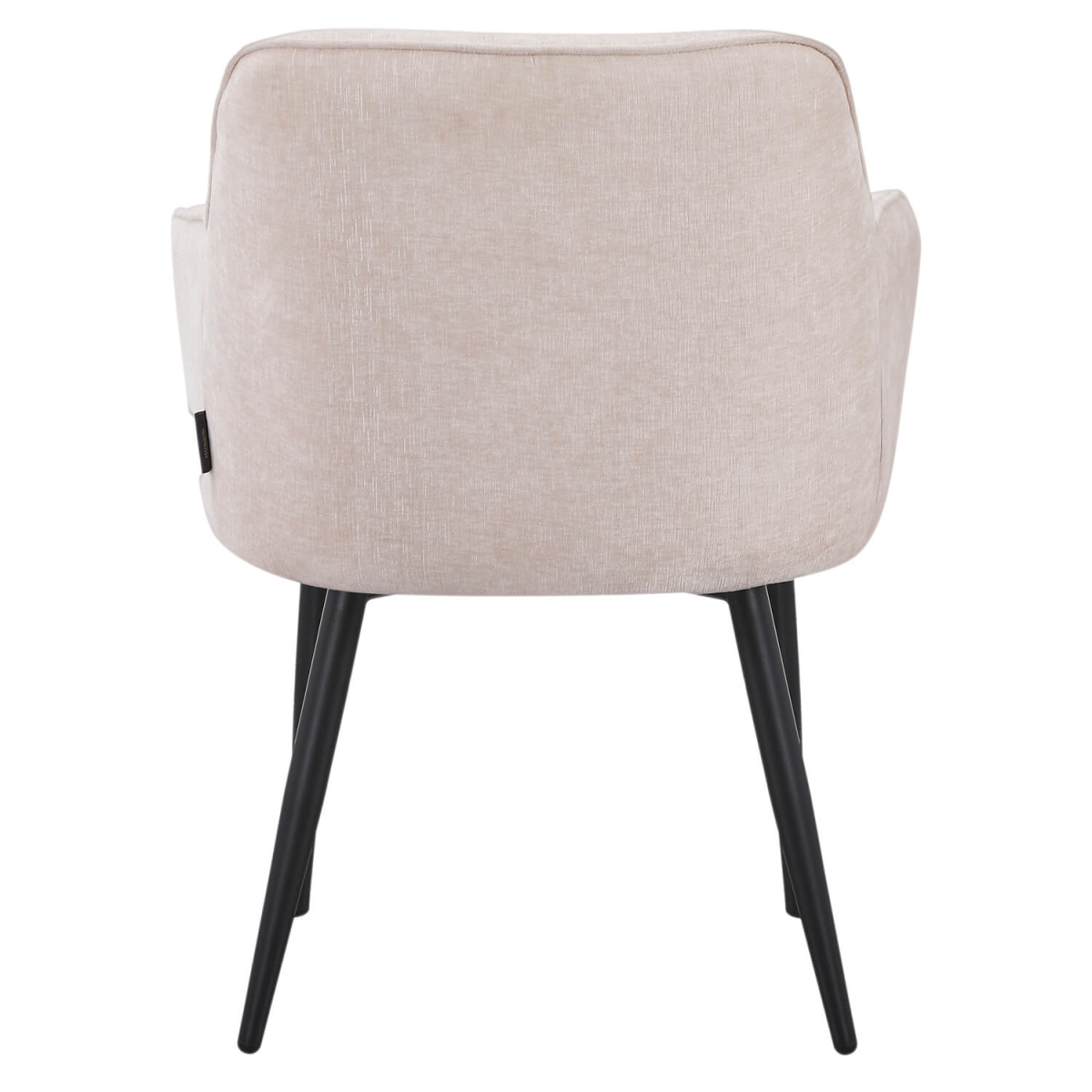 Chaise de Restaurant Avec Accoudoirs - ARTES - Tissu Crème – Image 3