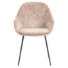Horeca-Armstoel-CAMILLE-Beige-Velvet-Fluweel-V