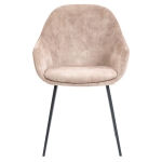 Horeca-Armstoel-CAMILLE-Beige-Velvet-Fluweel-V