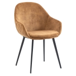 Horeca-Armstoel-CAMILLE-Goud-VelvetFluweel