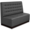 Horeca-Eetbank-Napoli-Kunstleer-Grijs-140-cm