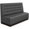 Horeca-Eetbank-Napoli-Kunstleer-Grijs-160-cm