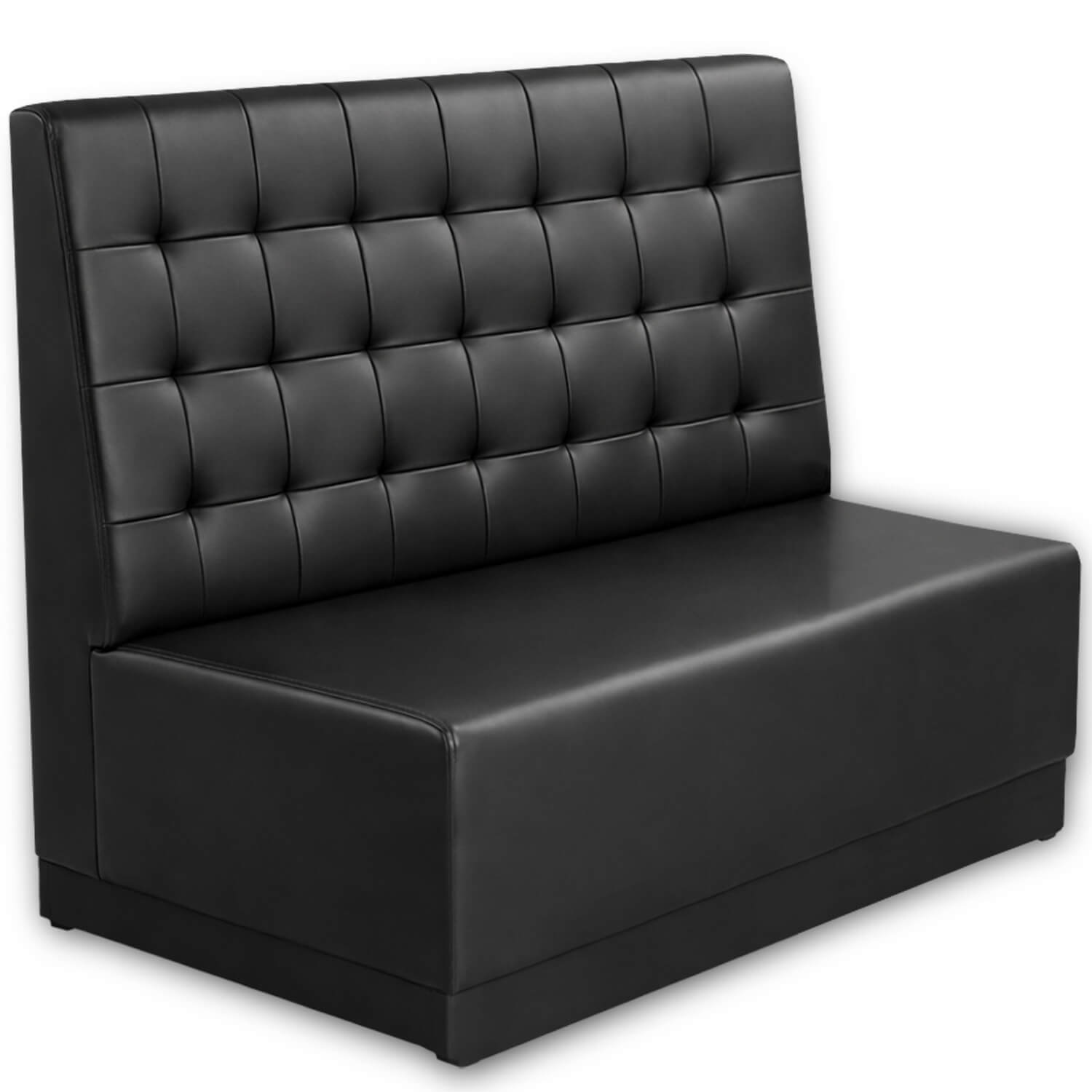 Horeca-Eetbank-Napoli-Kunstleer-Zwart-140-cm Horeca-Eetbank-Napoli-Kunstleer-Zwart-140-cm