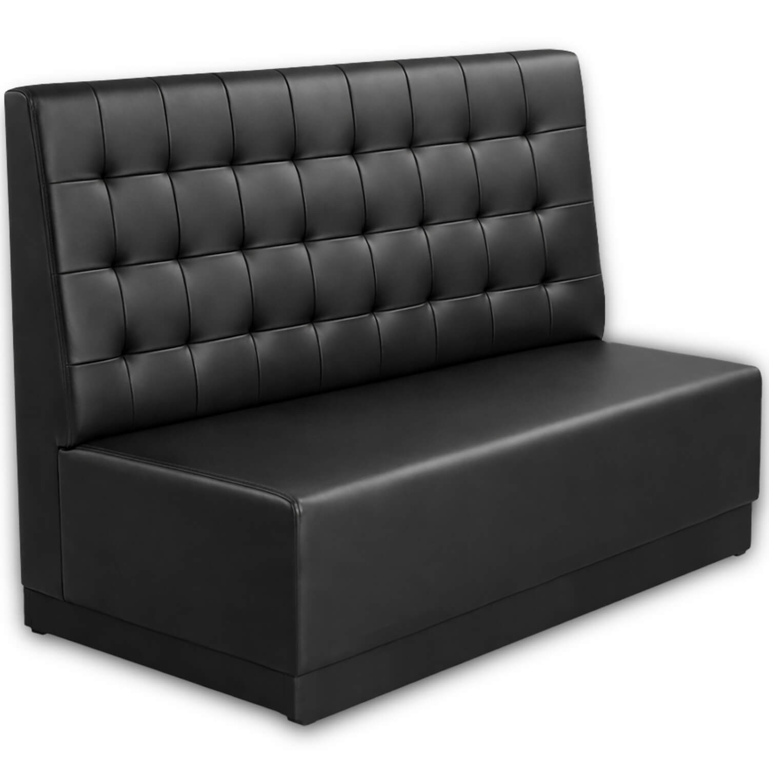 Horeca-Eetbank-Napoli-Kunstleer-Zwart-150-cm Horeca-Eetbank-Napoli-Kunstleer-Zwart-150-cm