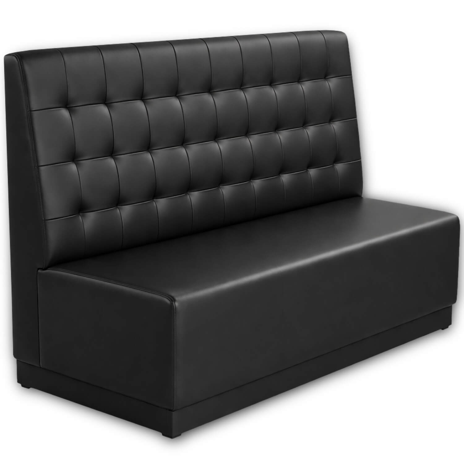 Horeca-Eetbank-Napoli-Kunstleer-Zwart-160-cm Horeca-Eetbank-Napoli-Kunstleer-Zwart-160-cm