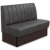 Horeca-Eetbank-Safran-140-cm-Vintage-Microvezel-Antraciet
