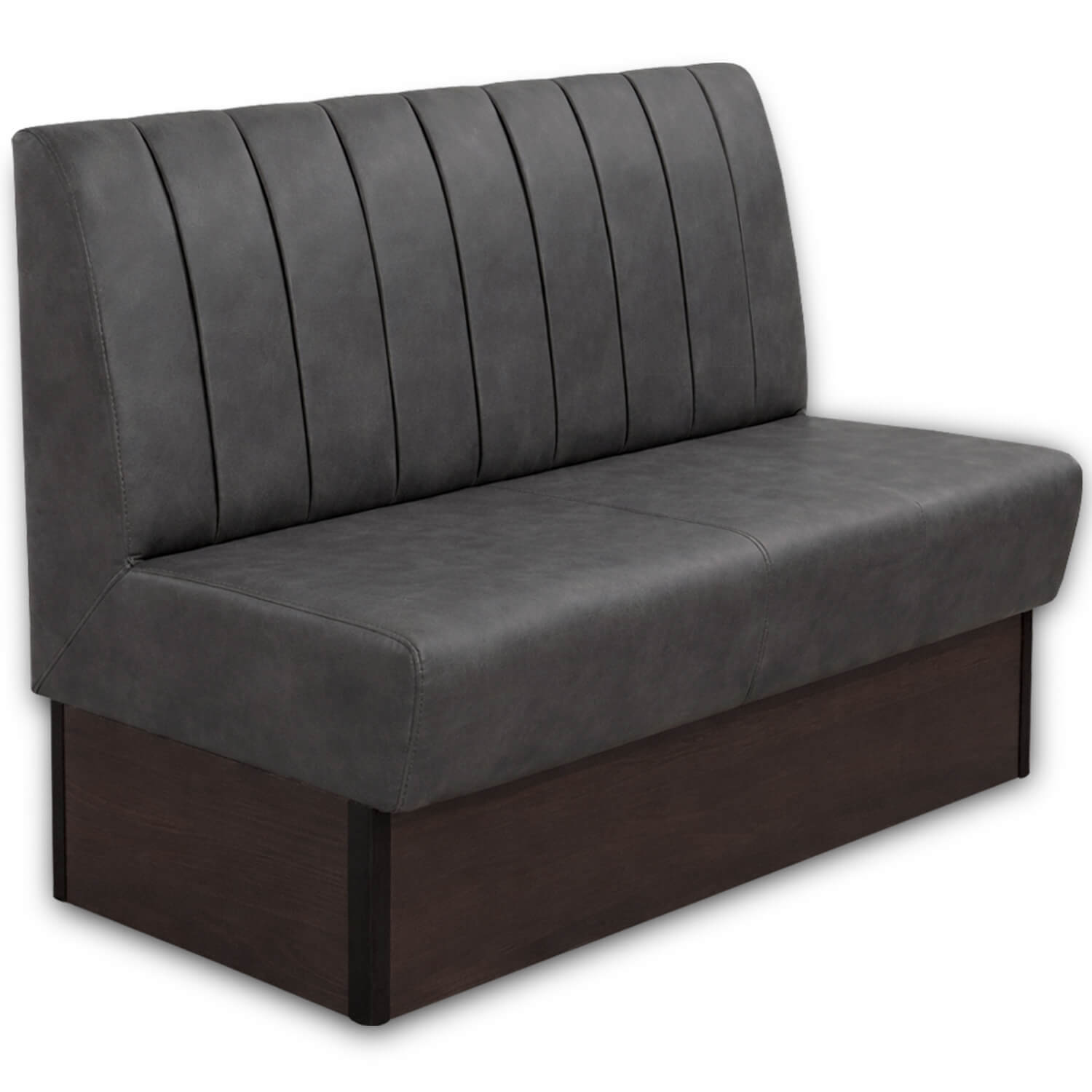 Horeca-Eetbank-Safran-140-cm-Vintage-Microvezel-Antraciet Horeca-Eetbank-Safran-140-cm-Vintage-Microvezel-Antraciet
