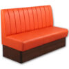 Horeca-Eetbank-Safran-160-cm-Kunstleer-Oranje