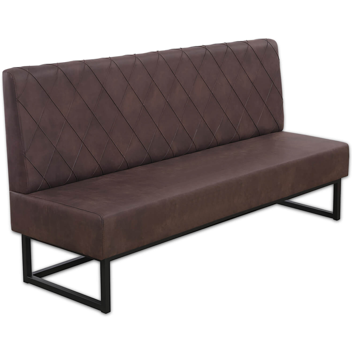 Horeca-Eetbank-Troje-Vintage-Microvezel-Bruin-180-cm Horeca-Eetbank-Troje-Vintage-Microvezel-Bruin-180-cm