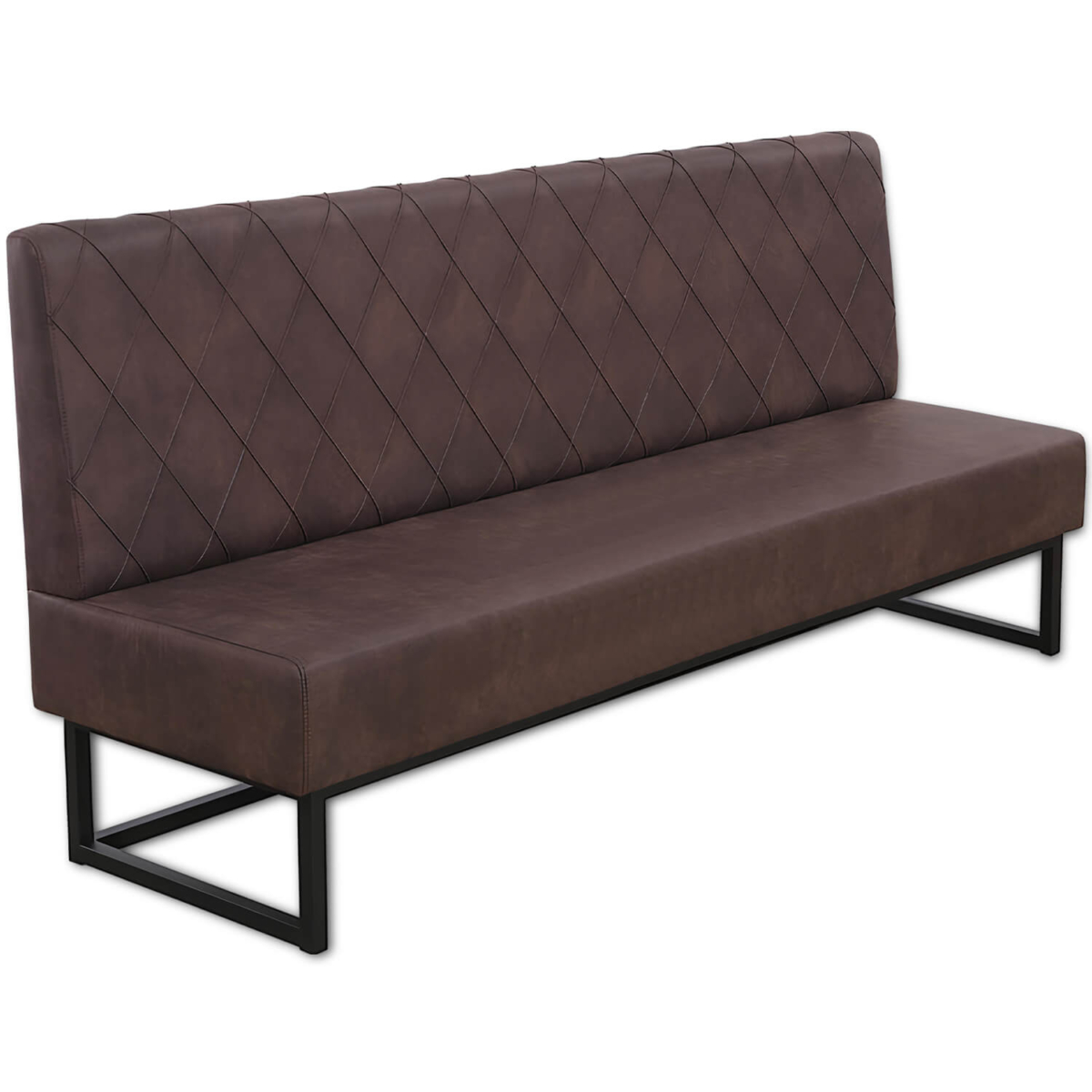 Horeca-Eetbank-Troje-Vintage-Microvezel-Bruin-200-cm Horeca-Eetbank-Troje-Vintage-Microvezel-Bruin-200-cm