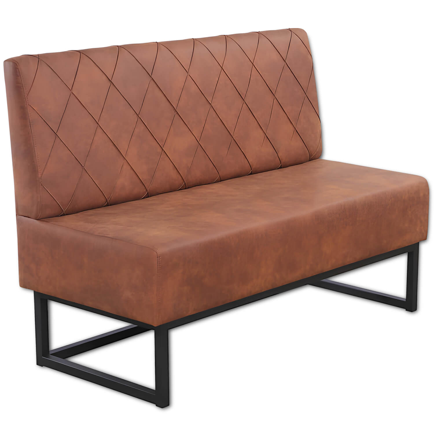 Horeca-Eetbank-Troje-Vintage-Microvezel-Cognac-140-cm Horeca-Eetbank-Troje-Vintage-Microvezel-Cognac-140-cm