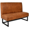 Horeca-Eetbank-VESLA-Cognac-Vintage-Microvezel-140-cm