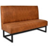 Horeca-Eetbank-VESLA-Cognac-Vintage-Microvezel-160-cm