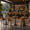 Horeca-Metalen-Bar-Armstoel-BIAS-Cognac-microvezel-1200x1200