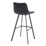 Horeca Metall-Barstuhl - CARMEN - Schwarz Kunstleder – Bild 4