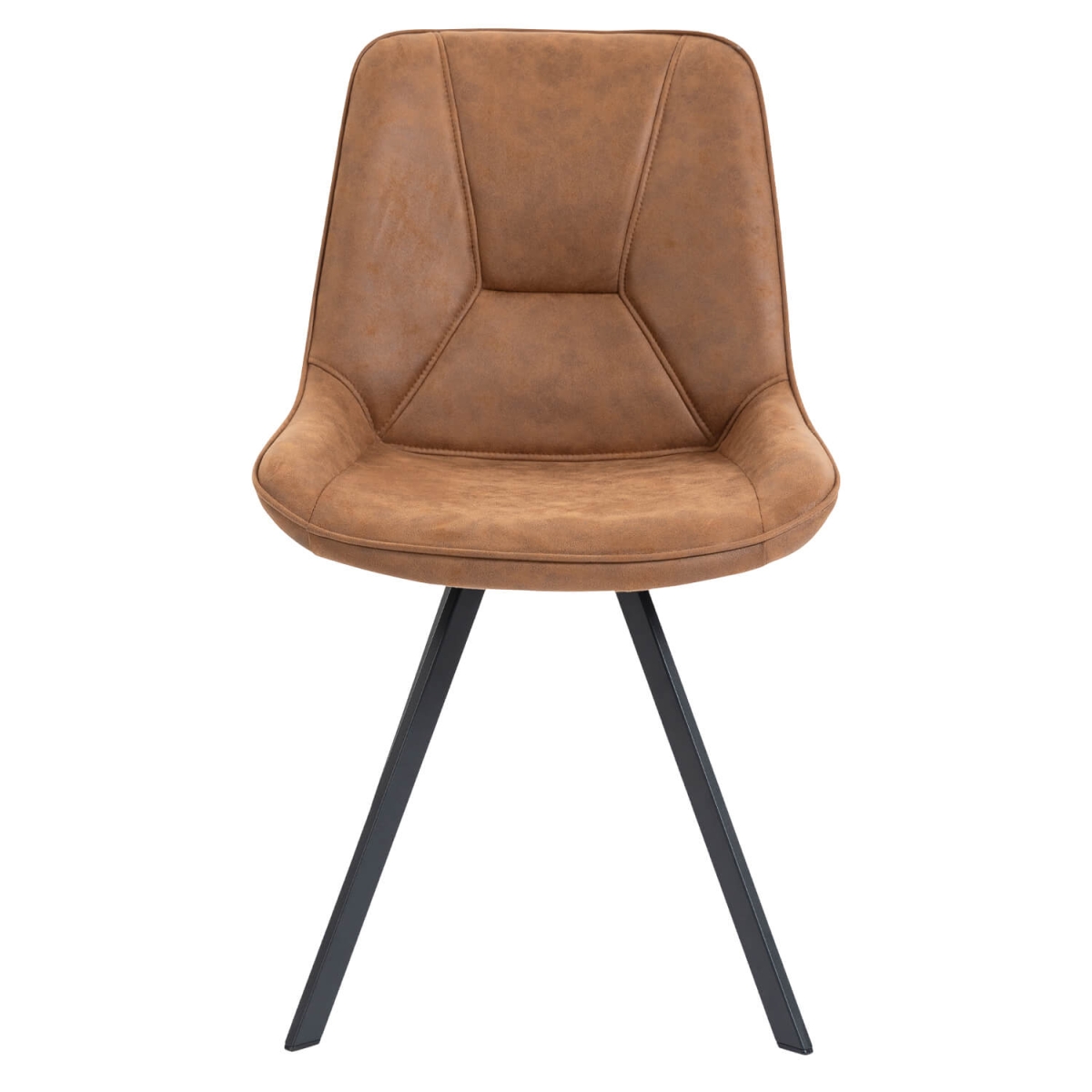 Chaise de Restaurant - CARMEN - Microfibre Vintage Cognac – Image 2