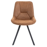 Chaise de Restaurant - CARMEN - Microfibre Vintage Cognac – Image 2
