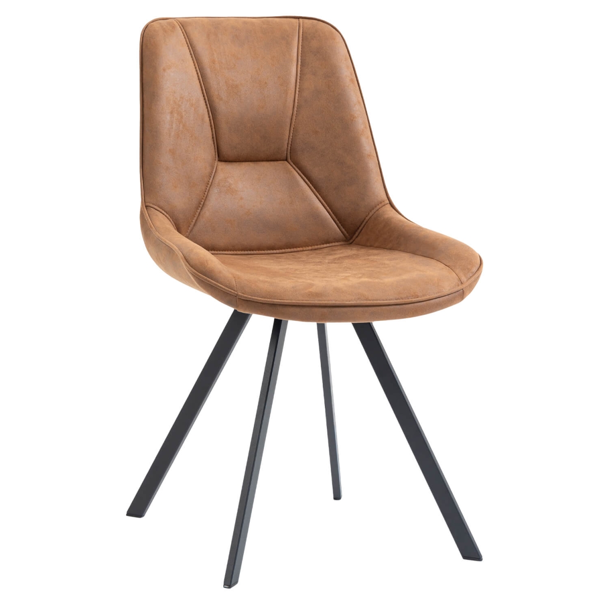 Horeca-Stoel-CARMEN-Cognac-Vintage-Kunstleer