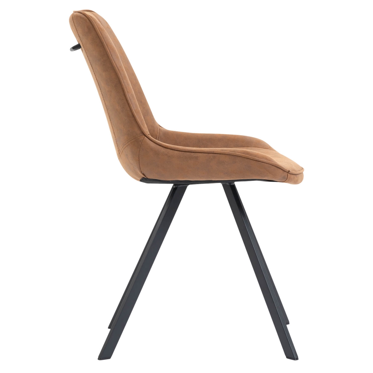 Chaise de Restaurant - CARMEN - Microfibre Vintage Cognac – Image 3