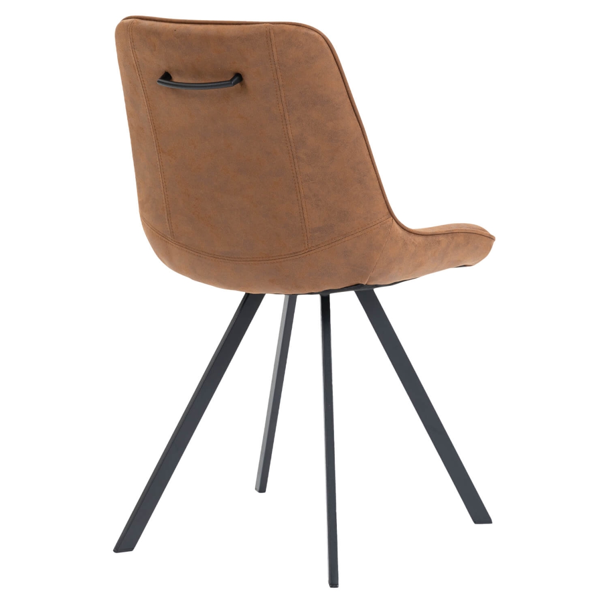 Chaise de Restaurant - CARMEN - Microfibre Vintage Cognac – Image 4