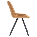 Chaise de Restaurant - CARMEN - Velours Or – Image 3