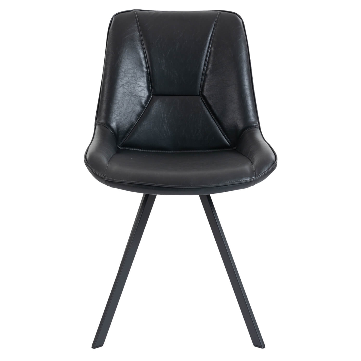 Chaise de Restaurant - CARMEN - Simili Cuir Vintage Noir – Image 2