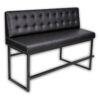 Horeca-Bar-Eetbank-Alaska-Kunstleer-Zwart-160-cm
