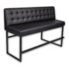 Horeca-Bar-Eetbank-Alaska-Kunstleer-Zwart-180-cm