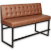 Horeca-Eetbank-ALASKA-Cognac-Kunstleer-150