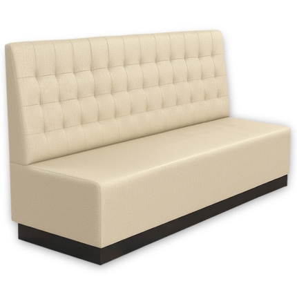 Horeca-Eetbank-NAPOLI-Creme-Stof-200-cm