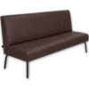 Horeca-Eetbank-Themis-Microvezel-Bruin-200-cm