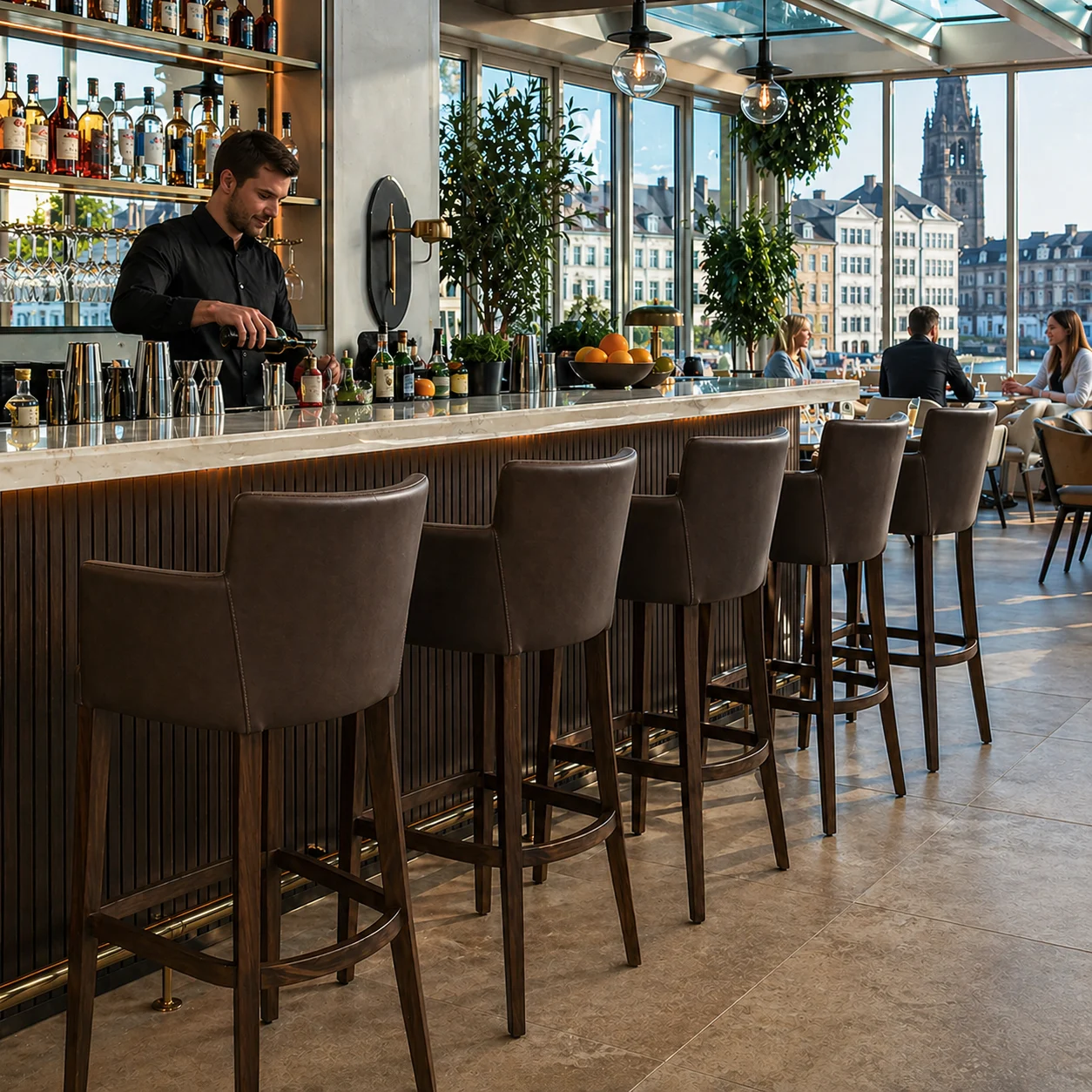 Horeca-Houten-Bar-Armstoel-OMEGA-Bruin-Kunstleer-2 Horeca-Houten-Bar-Armstoel-OMEGA-Bruin-Kunstleer-2