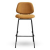 Horeca-Metalen-Barstoel-BELLO-Oker-VelvetFluweel-1