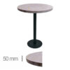Horeca-Ronde-Statafel-Met-Onderstel-DUBLIN-GREY-CASPIO-R70-Hoogte-113cm