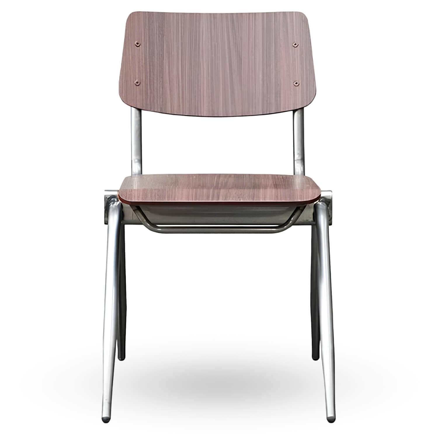 Stapelbare-Schoolstoel-OXFORD-Donkerbruin-Hout-V Stapelbare-Schoolstoel-OXFORD-Donkerbruin-Hout-V
