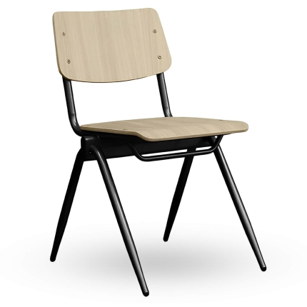Stapelbare-Schoolstoel-OXFORD-Naturel-Hout