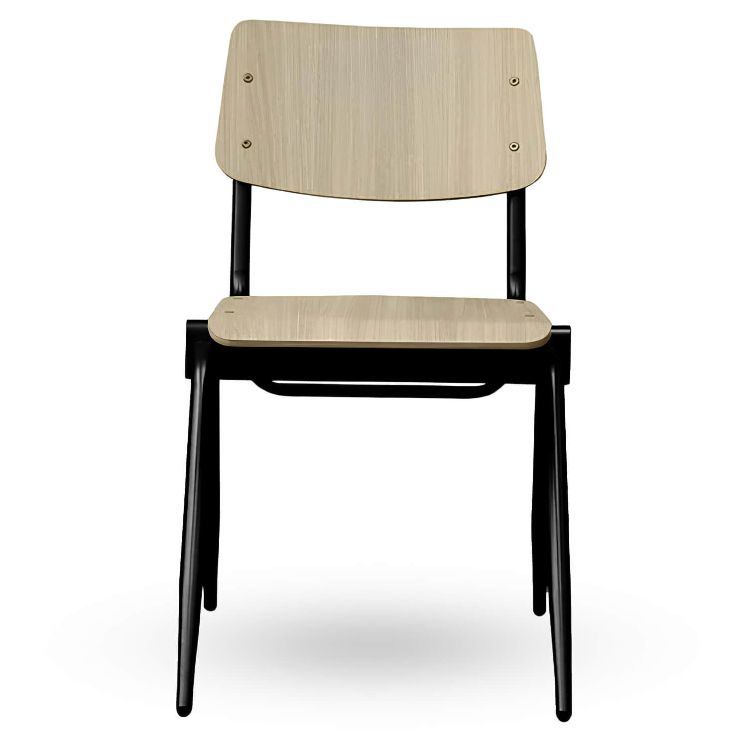 Stapelbare-Schoolstoel-OXFORD-Naturel-Hout-V Stapelbare-Schoolstoel-OXFORD-Naturel-Hout-V