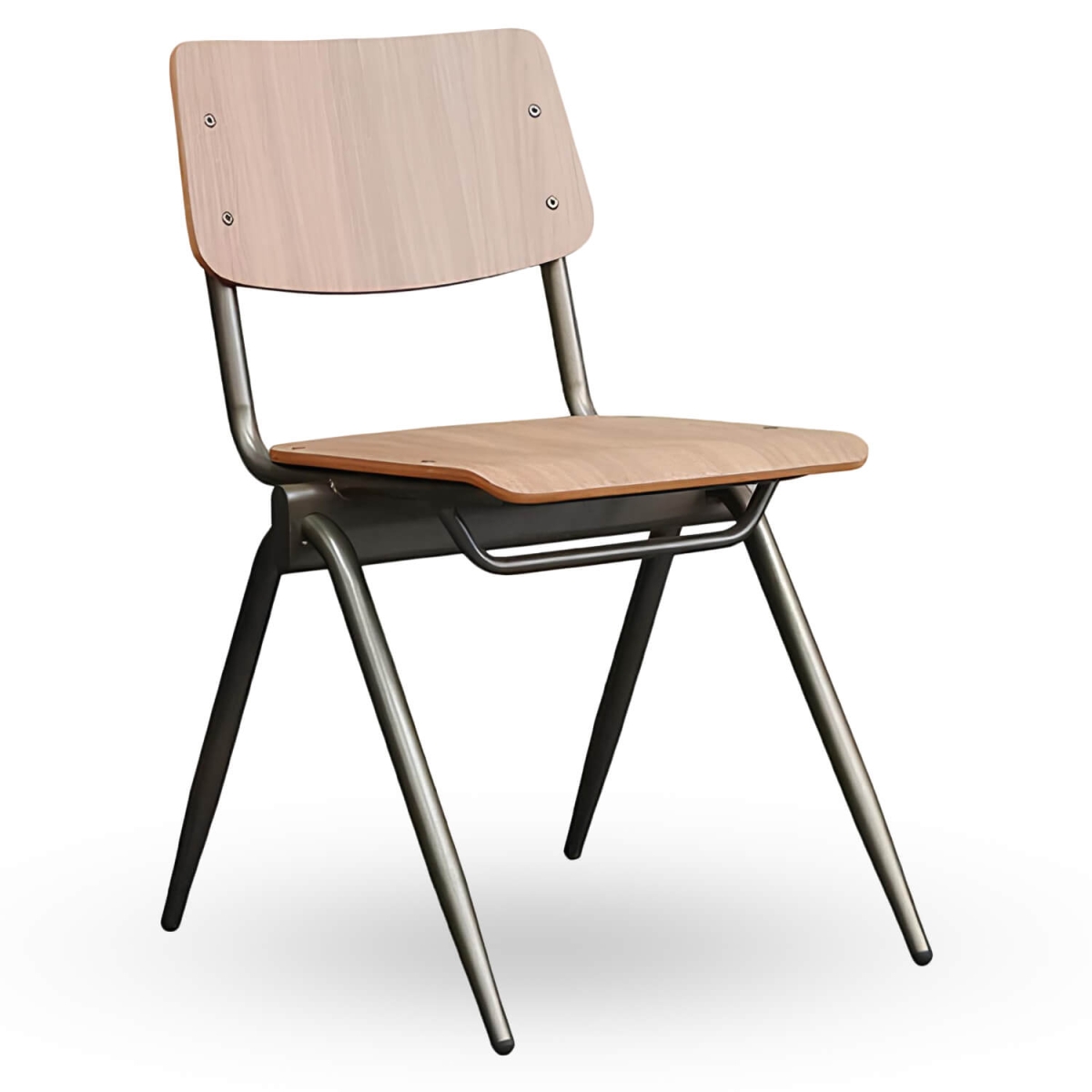 Stapelbare-Schoolstoel-OXFORD-Wenge-Hout Stapelbare-Schoolstoel-OXFORD-Wenge-Hout