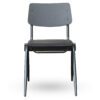 Stapelbare-Schoolstoel-OXFORD-Zwart-Hout-V