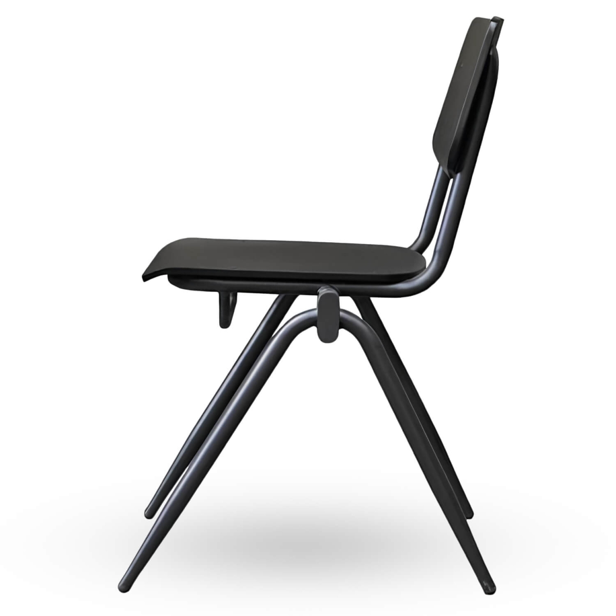 Stapelbare-Schoolstoel-OXFORD-Zwart-Hout-Z