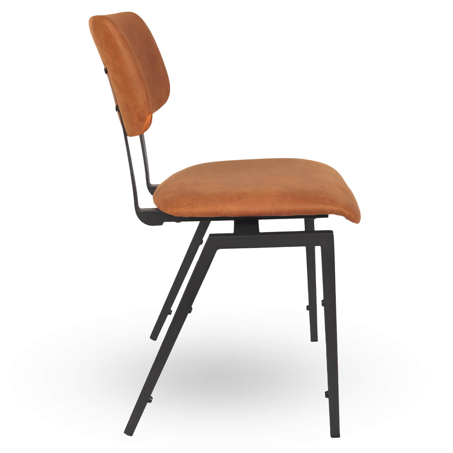 Stapelbare-Schoolstoel-URBAN-Cognac-Microvezel-Z Stapelbare-Schoolstoel-URBAN-Cognac-Microvezel-Z