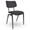 Stapelbare-Schoolstoel-URBAN-Zwart-Velvet-Fluweel