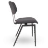 Stapelbare-Schoolstoel-URBAN-Zwart-Velvet-Fluweel-Z
